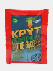 Средство для удаления засоров в трубах КРОТ, Первый Снег, 70 г