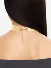 Желтый чокер широкий