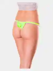 Салатовый трусы женские кружевные, стринги, 8 цветов