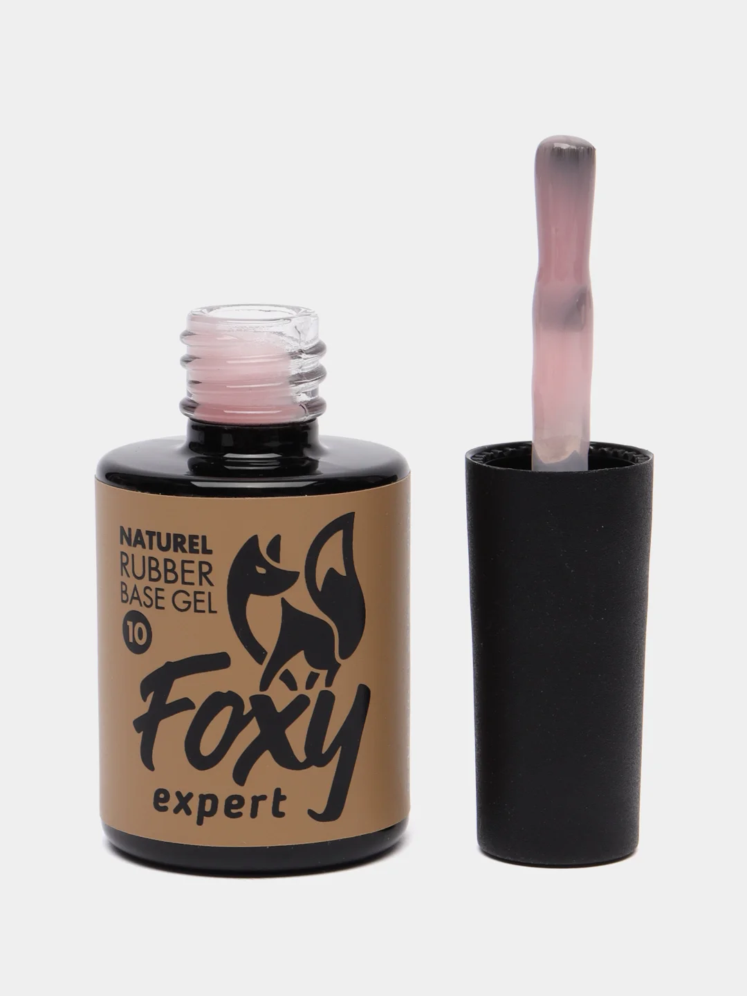 Конфетный камуфлирующая база для маникюра FOXY EXPERT NATUREL, 10 мл