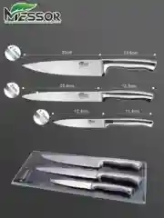 Набор ножей кухонный, ножи кухонные, профессиональные, ножи цельнометаллический