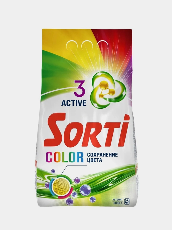 Стиральный порошок SORTI Color Автомат, 6 кг