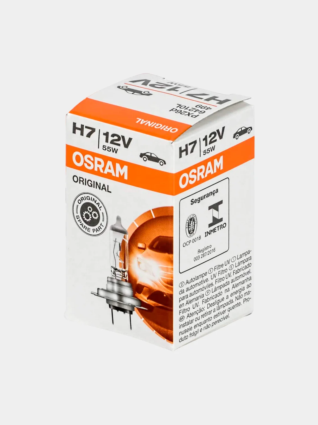 Лампа галогенная H7 12V 55W PX26D OSRAM 64210