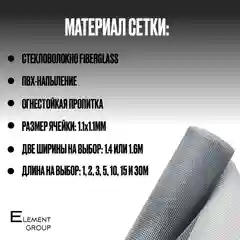 Москитная сетка на окно, полотно для москитной сетки