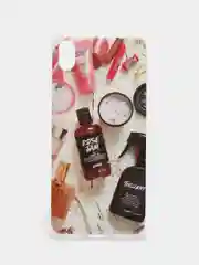 Бежевый меланж чехол Xiaomi Redmi 7A, Сяоми Редми 7А с рисунком "Косметика"