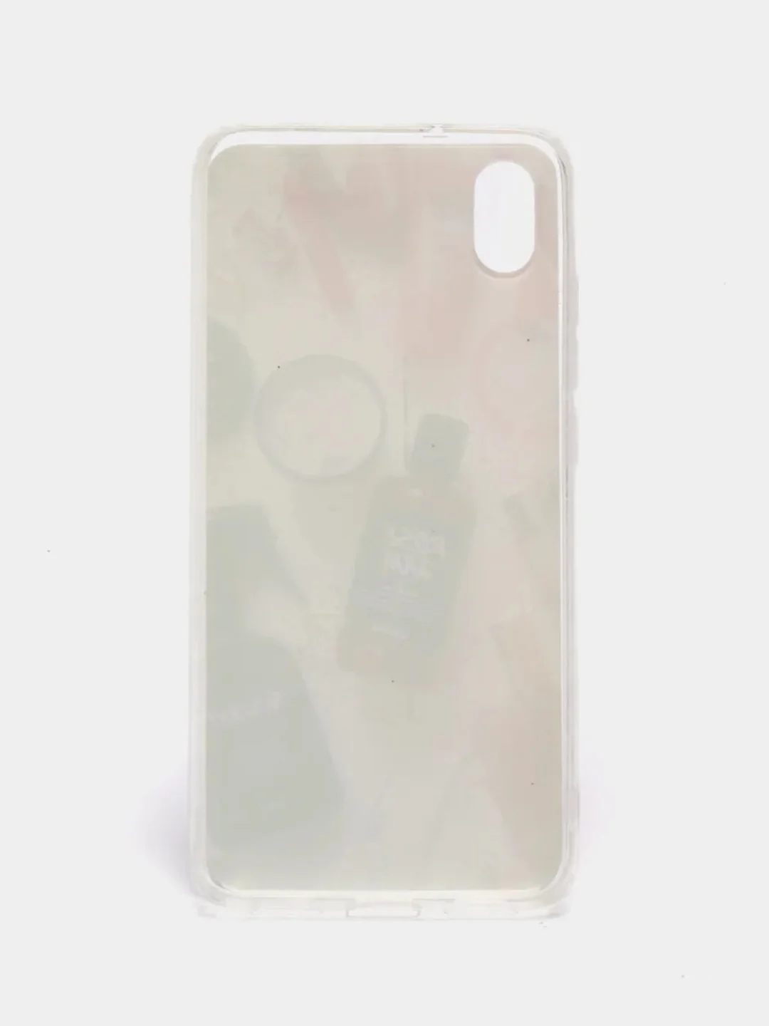 Бежевый меланж чехол Xiaomi Redmi 7A, Сяоми Редми 7А с рисунком "Косметика"
