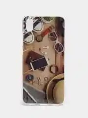 Хаки чехол Xiaomi Redmi 7A, Сяоми Редми 7А с рисунком "Косметика"