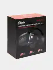 Очки виртуальной реальности Ritmix RVR-400, jack 3.5 мм, ширина смартфона до 80 мм, чёрные