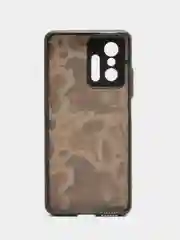 Тёмно-бордовый чехол с рисунком на Xiaomi 11T и Xiaomi 11T Pro (Сяоми 11Т и Сяоми 11Т Про)