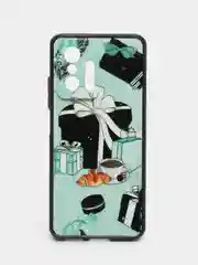Бирюзовый чехол с рисунком на Xiaomi 11T и Xiaomi 11T Pro (Сяоми 11Т и Сяоми 11Т Про)
