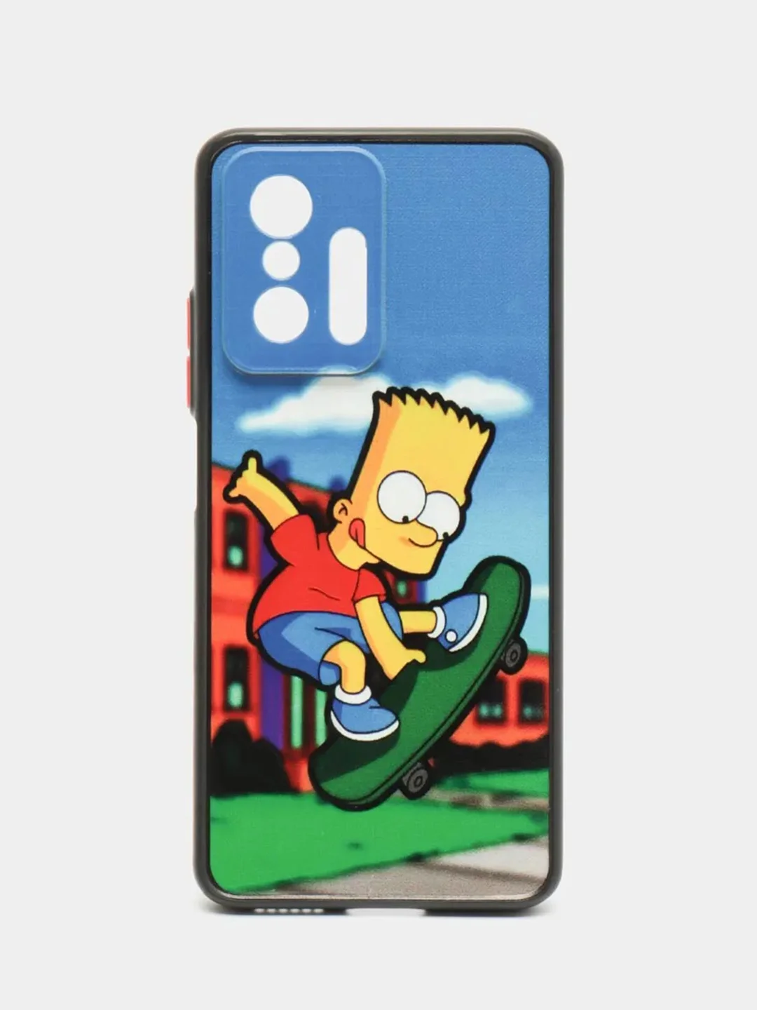Голубой чехол с рисунком на Xiaomi 11T и Xiaomi 11T Pro (Сяоми 11Т и Сяоми 11Т Про)