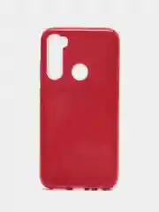 Красный чехол блестящий Xiaomi Redmi Note 8 накладка c блёстками
