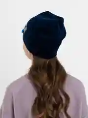 Серый шапка вельветовая