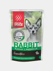 Влажный корм для стерилизованных кошек BLITZ набор паучей, 85 г х 12 шт