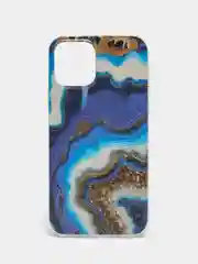 Золотой чехол iPhone 12 / 12 Pro (6.1), 12 mini (5.4) силиконовый с мраморным рисунком