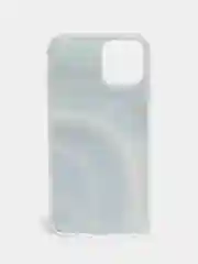 Синий чехол iPhone 12 / 12 Pro (6.1), 12 mini (5.4) силиконовый с мраморным рисунком