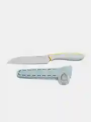 Нож Сантоку малый с чехлом и точилкой FACKELMANN EVERSHARP "3 в 1", 25 см, лезвие 13 см