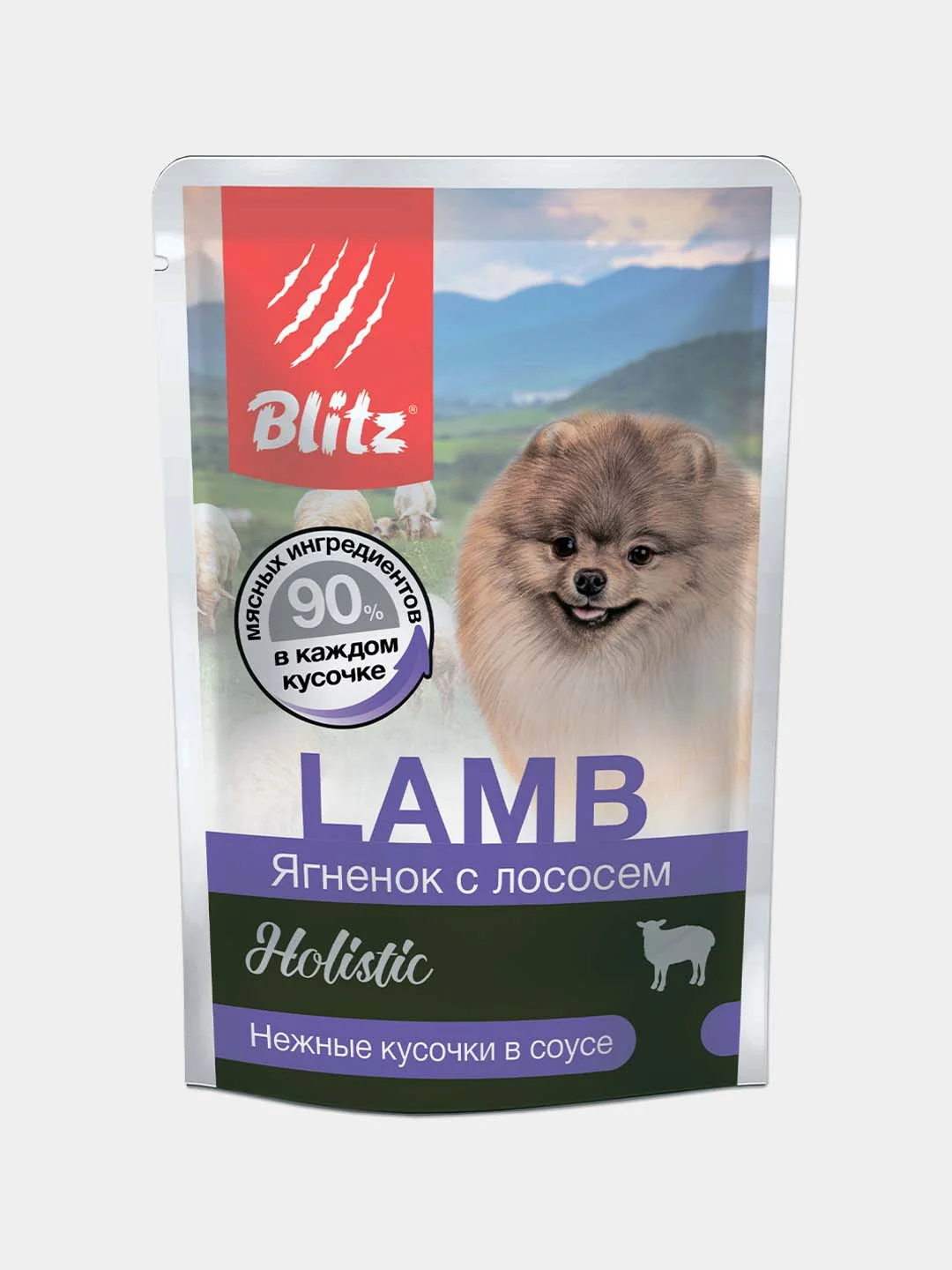 Корм влажный для собак мелких пород Blitz Holistic, набор паучей, 85 г х 12 шт