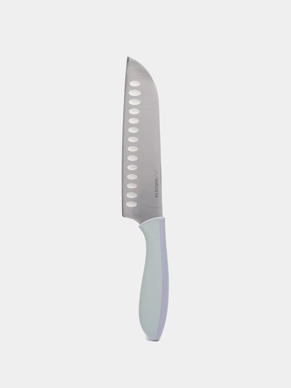 Нож "Сантоку", с чехлом и точилкой Nirosta Eversharp 3 в 1, 30,5 см, лезвие 18 см