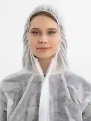 Комбинезон одноразовый защитный строительный малярный с капюшоном и молнией Каспер ЭКО