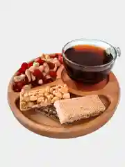 Менажница из дерева круглая, 3 секции