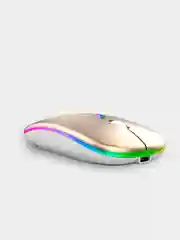 Золотой компьютерная мышь бесшумная, беспроводная, оптическая, RGB-подсветка, 800-1600 DPI