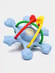 Голубой прорезыватель игрушка погремушка