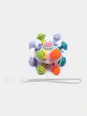 Розовый прорезыватель игрушка погремушка