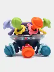 Синий прорезыватель игрушка погремушка