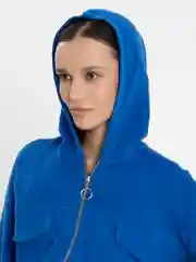 Синий женский костюм спортивный, костюм вельветовый, брюки палаццо