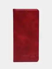 Красный чехол-книжка для  Tecno Spark 20 Pro+ (Техно Спарк 20 Про+) из ЭКО кожи