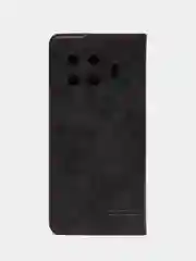 Черный чехол-книжка для  Tecno Spark 20 Pro+ (Техно Спарк 20 Про+) из ЭКО кожи
