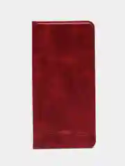 Красный чехол-книжка для Redmi Note 13 4G  (Редми Ноут 13 )  из искусственной кожи