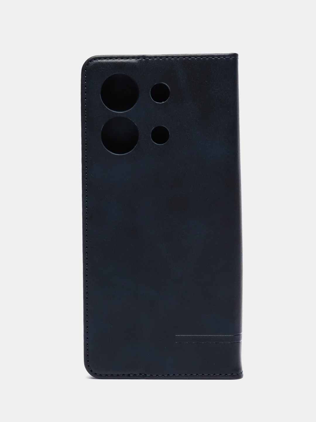 Синий чехол-книжка для Redmi Note 13 4G  (Редми Ноут 13 )  из искусственной кожи