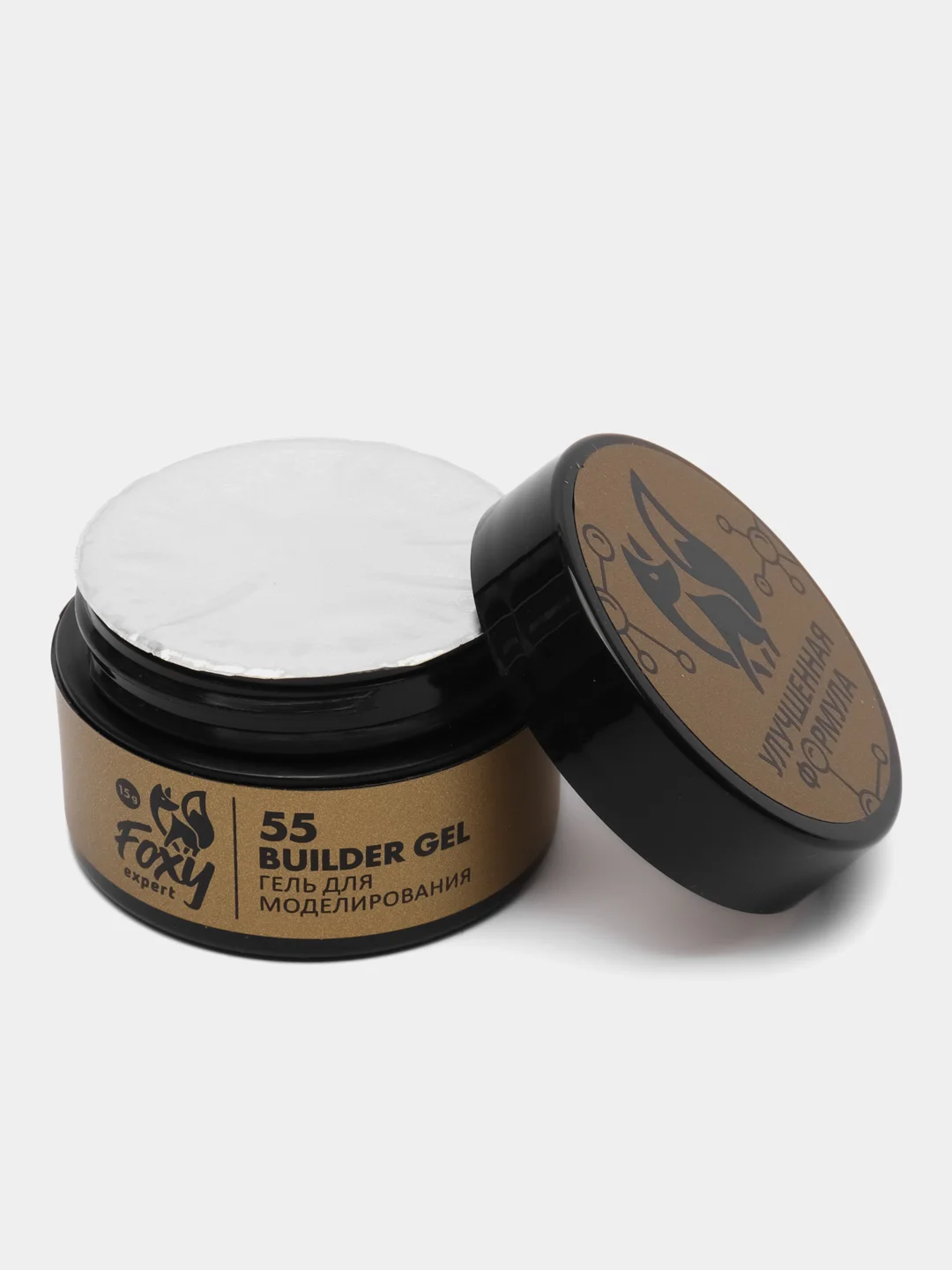 Карамельный гель для наращивания ногтей в баночке Builder gel, 15 г, FOXY EXPERT