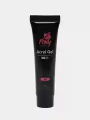 Розовый акрил-гель (Acryl gel) полигель FOXY EXPERT, для наращивания ногтей, цветной