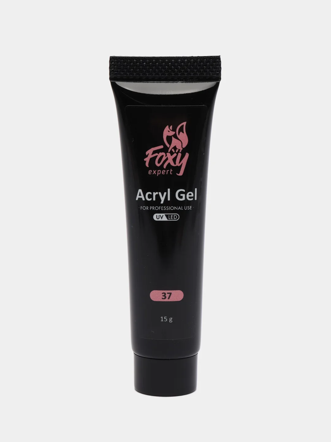 Пудровый акрил-гель (Acryl gel) полигель FOXY EXPERT, для наращивания ногтей, цветной
