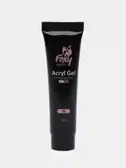 Белый акрил-гель (Acryl gel) полигель FOXY EXPERT, для наращивания ногтей, цветной