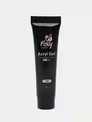 Светло-бежевый акрил-гель (Acryl gel) полигель FOXY EXPERT, для наращивания ногтей, цветной