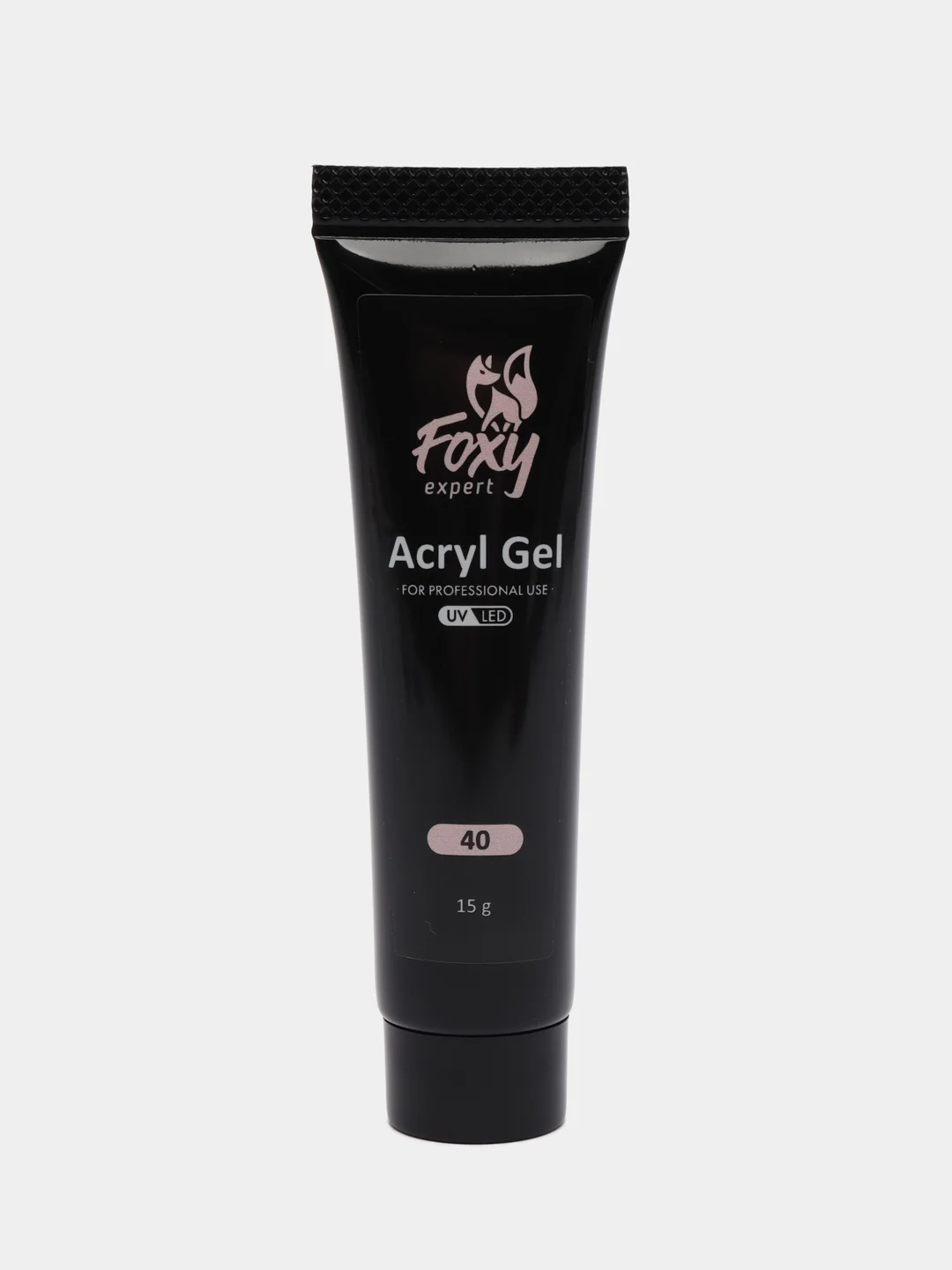 Кремовый акрил-гель (Acryl gel) полигель FOXY EXPERT, для наращивания ногтей, цветной