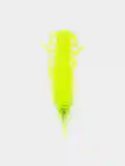 Лимонный силиконовые приманки, набор 8 штук, Larva, размер 64 мм, личинка стрекозы, ларва
