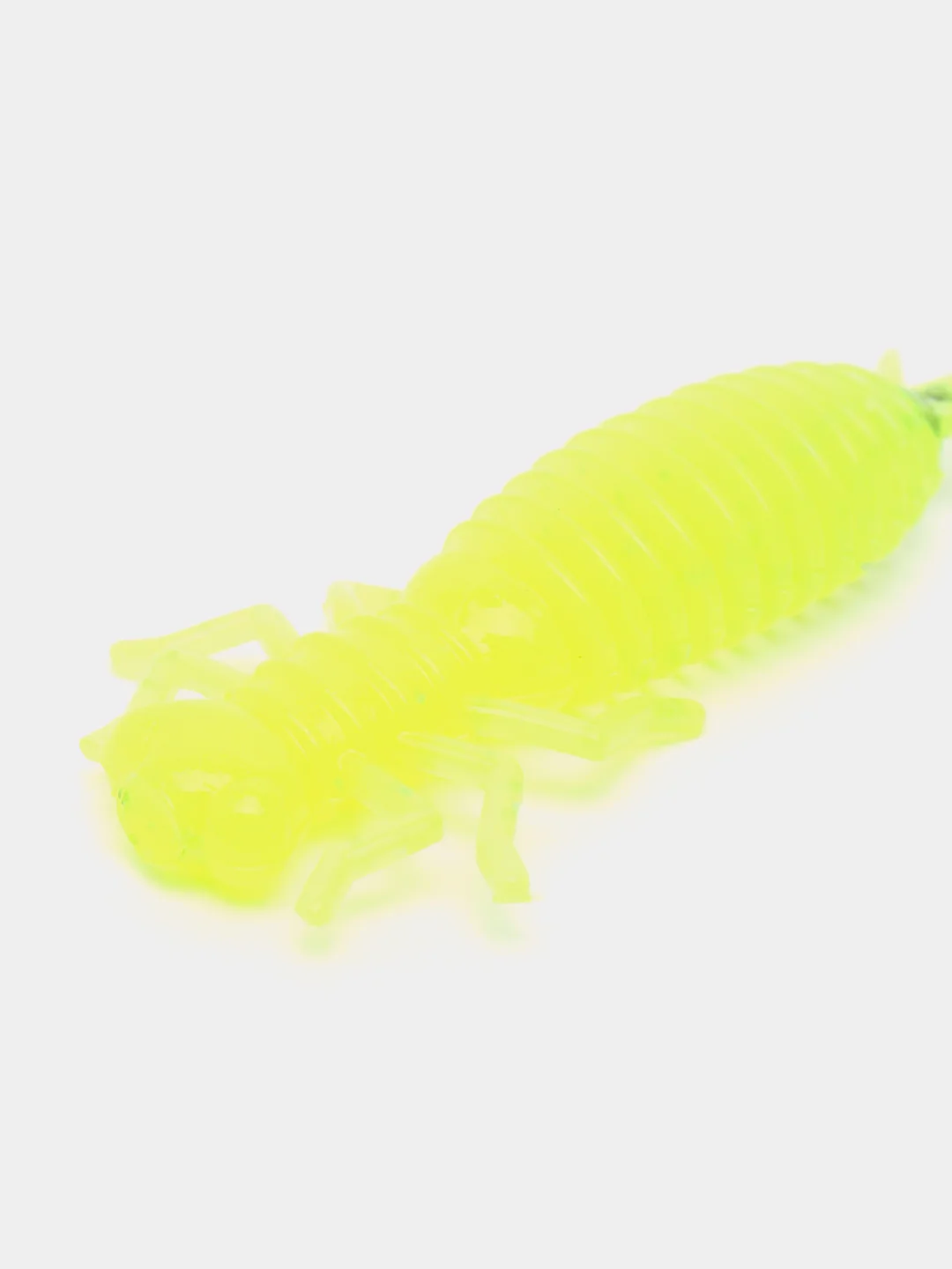 Лимонный силиконовые приманки, набор 8 штук, Larva, размер 64 мм, личинка стрекозы, ларва