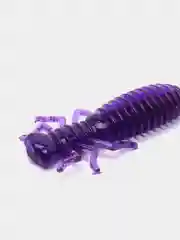 Фиолетовый силиконовые приманки, набор 8 штук, Larva, размер 64 мм, личинка стрекозы, ларва