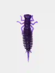 Фиолетовый силиконовые приманки, набор 8 штук, Larva, размер 64 мм, личинка стрекозы, ларва
