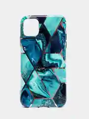 Серебряный чехол для iPhone 11, 12, 13 Pro, XR, XS, X, 11 Pro Max, мраморный, противоударный