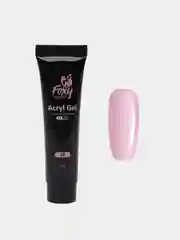 Белый акрил-гель (Acryl gel) полигель FOXY EXPERT, для наращивания ногтей, цветной