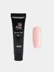 Светло-бежевый акрил-гель (Acryl gel) полигель FOXY EXPERT, для наращивания ногтей, цветной