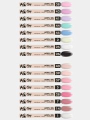 Акрил-гель (Acryl gel) полигель FOXY EXPERT, для наращивания ногтей, цветной