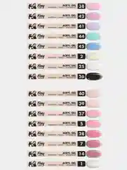Акрил-гель (Acryl gel) полигель FOXY EXPERT, для наращивания ногтей, цветной