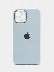 Небесно-голубой стеклянный силиконовый чехол на iPhone 13, 12, 11,  XR, 7, 8, SE, 8+, 7+, 6s, 6, Pro, Max